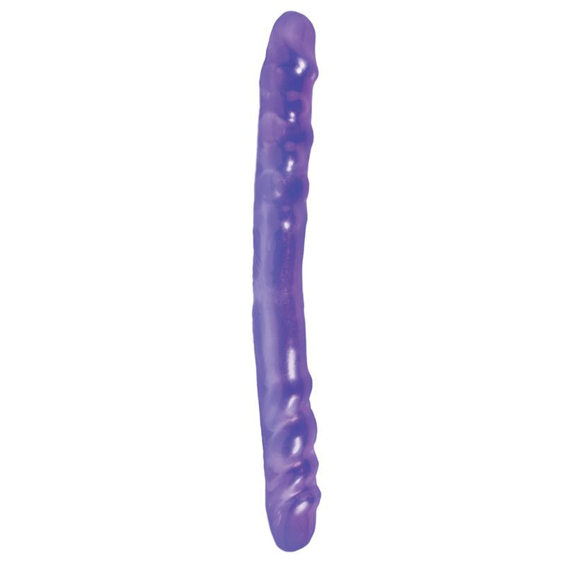 BASIX RUBBER WORKS - DOUBLE DILDO 40,6 CM PURPLE