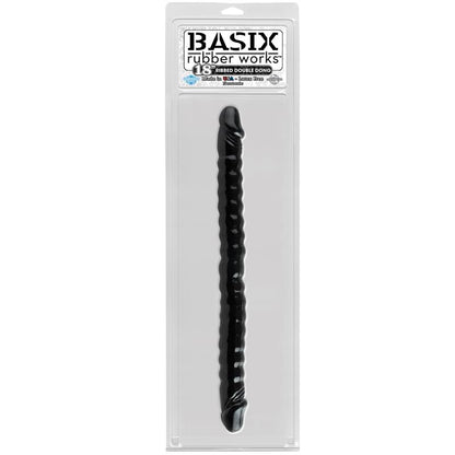 BASIX RUBBER WORKS - DOUBLE DILDO 45,7 CM BLACK