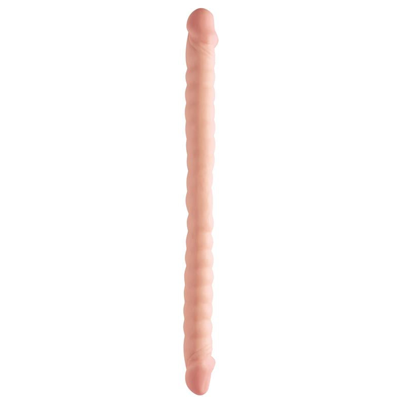 BASIX RUBBER WORKS - DOUBLE DILDO 45,7 CM FLESH