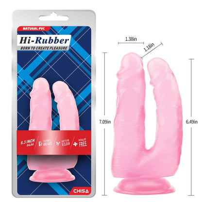 CHISA - DOUBLE DILDO 6.3 - 18CM PINK