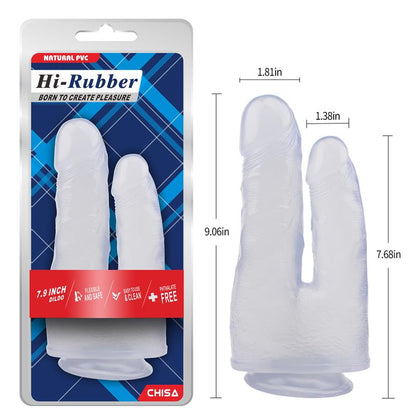 CHISA - DOUBLE DILDO 7.9 - 23CM CLEAR