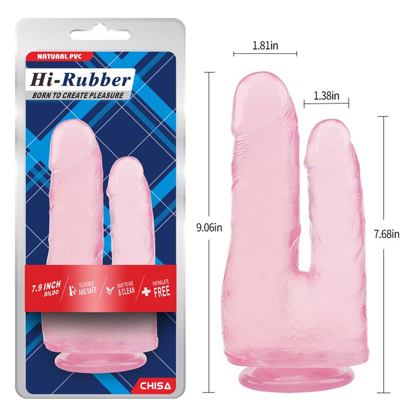 CHISA - DOUBLE DILDO 7.9 - 23CM PINK