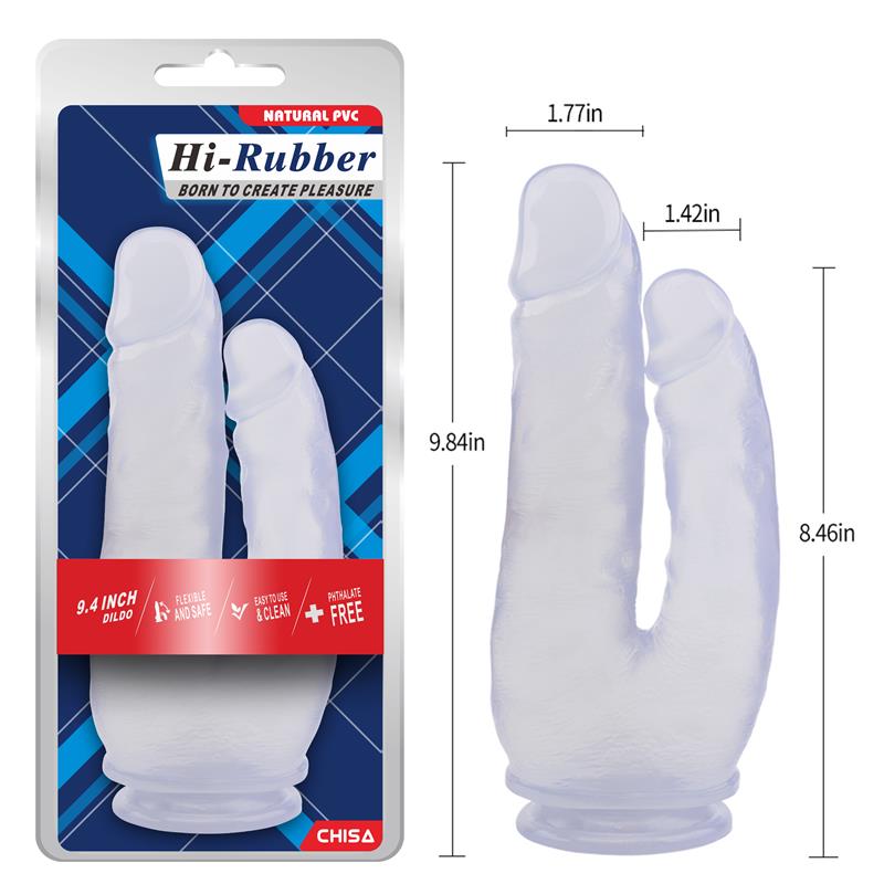 CHISA - DOUBLE DILDO 9.4 - 25CM CLEAR