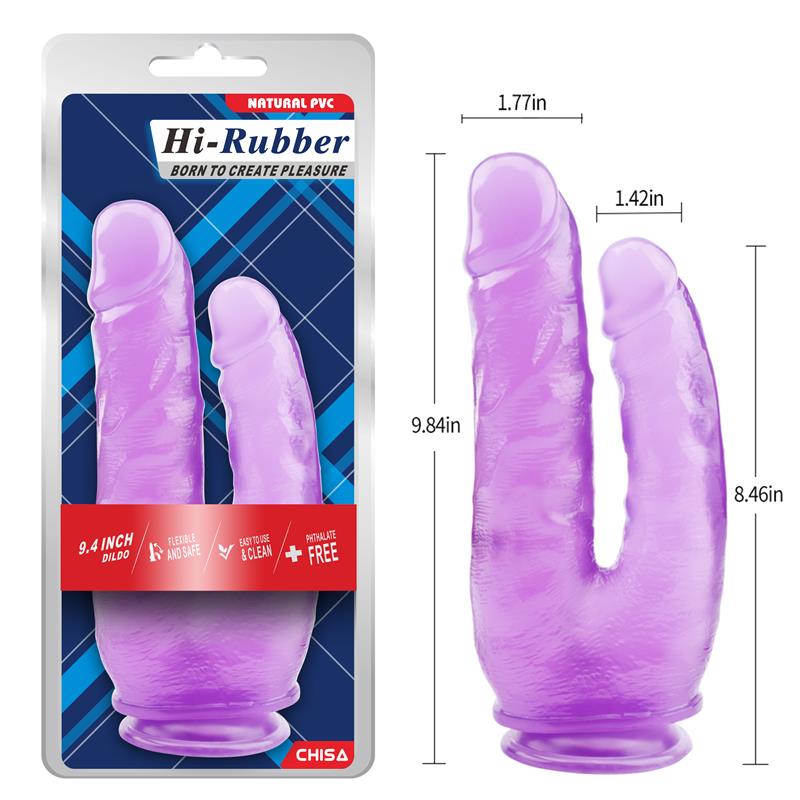 CHISA - DOUBLE DILDO 9.4 - 25CM PURPLE