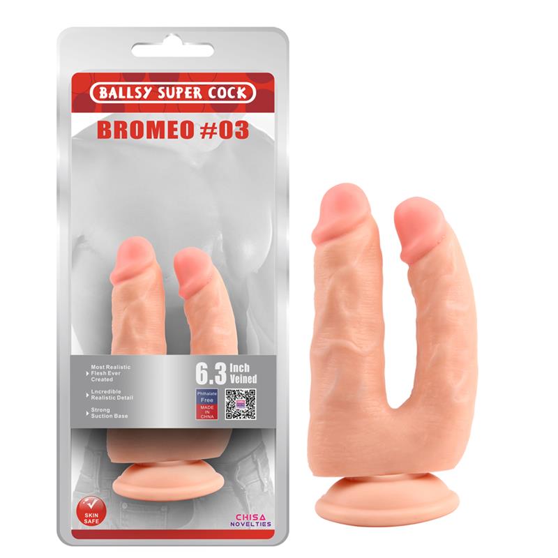 CHISA - DOUBLE DILDO BROMEO N3 FLESH