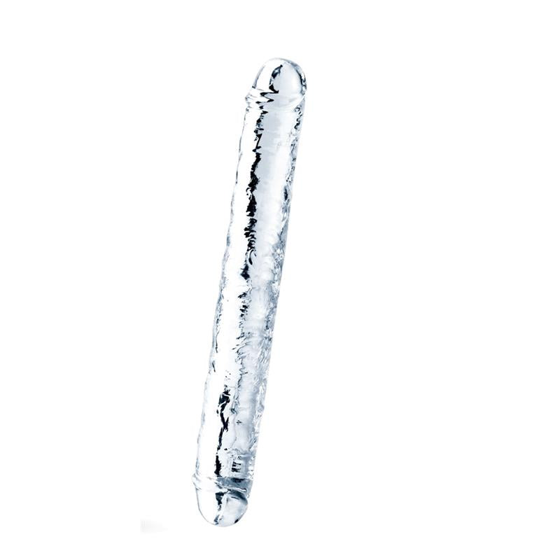 LOVETOY - DOUBLE DILDO FLAWLESS CLEAR 12 CLEAR