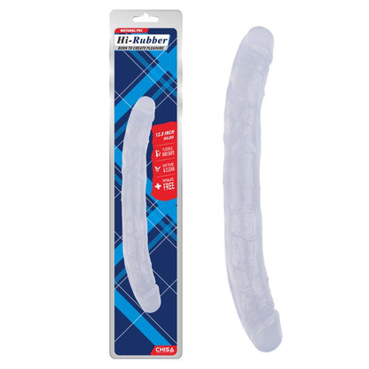 CHISA - DOUBLE DILDO HI-RUBBER 12.8 CLEAR
