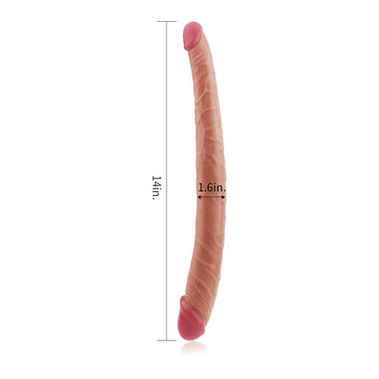 LOVETOY - DOUBLE DILDO LADYKILLER 14 FLESH
