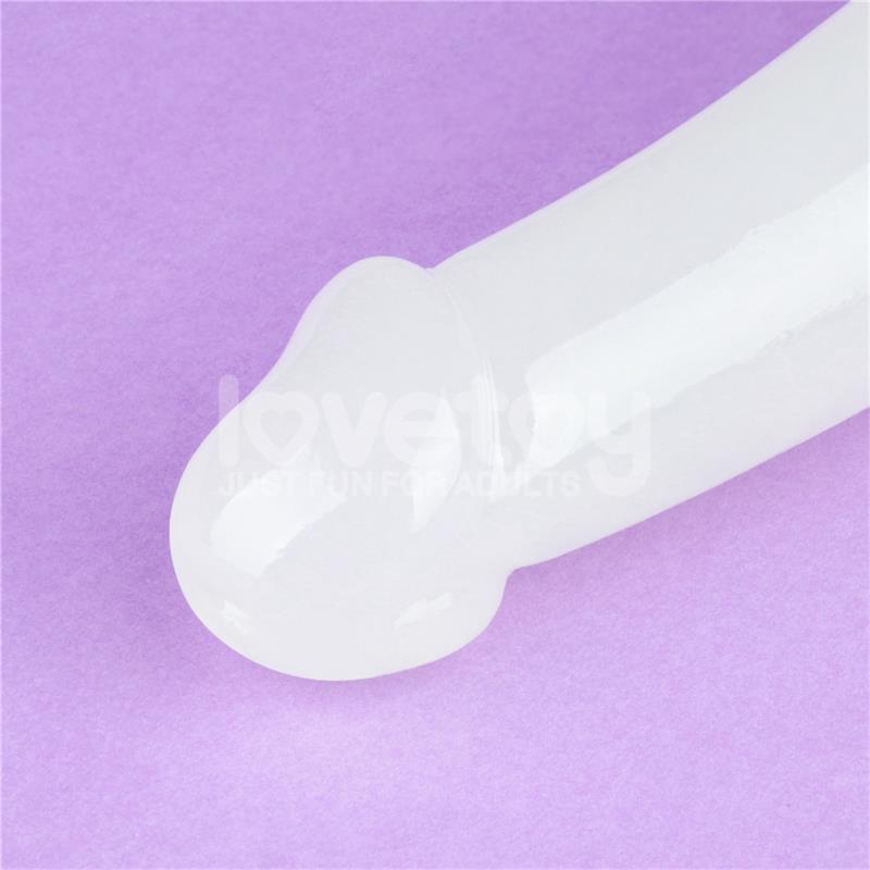LOVETOY - DOUBLE DILDO LUMINO PLAY BLUE LIGHT 10.5