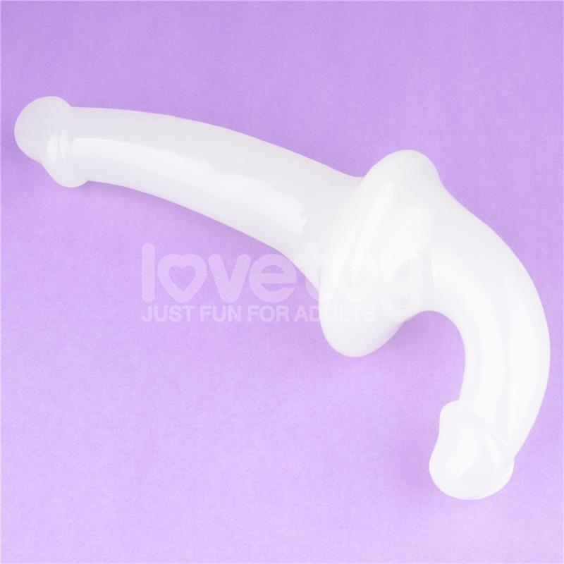 LOVETOY - DOUBLE DILDO LUMINO PLAY BLUE LIGHT 10.5