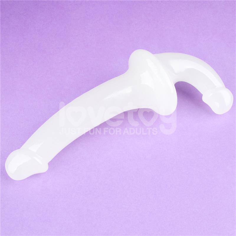 LOVETOY - DOUBLE DILDO LUMINO PLAY BLUE LIGHT 10.5