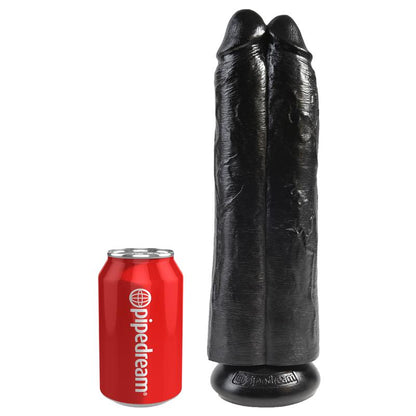 KING COCK - DOUBLE DILDO TWO COCKS ONE HOLE BLACK 11