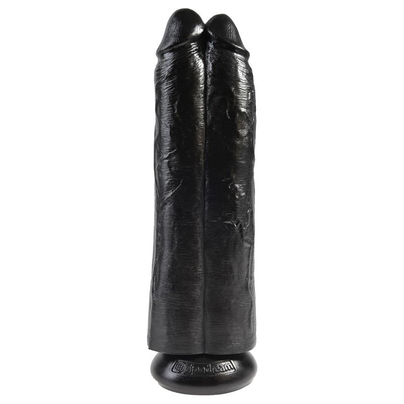 KING COCK - DOUBLE DILDO TWO COCKS ONE HOLE BLACK 11