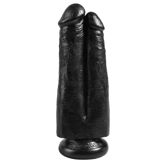 KING COCK - DOUBLE DILDO TWO COCKS ONE HOLE BLACK 7
