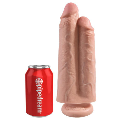 KING COCK - DOUBLE DILDO TWO COCKS ONE HOLE FLESH 9