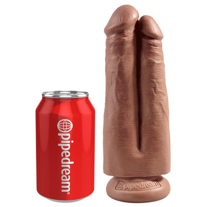 KING COCK - DOUBLE DILDO TWO COCKS ONE HOLE TAN 7