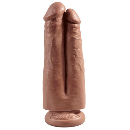 KING COCK - DOUBLE DILDO TWO COCKS ONE HOLE TAN 7