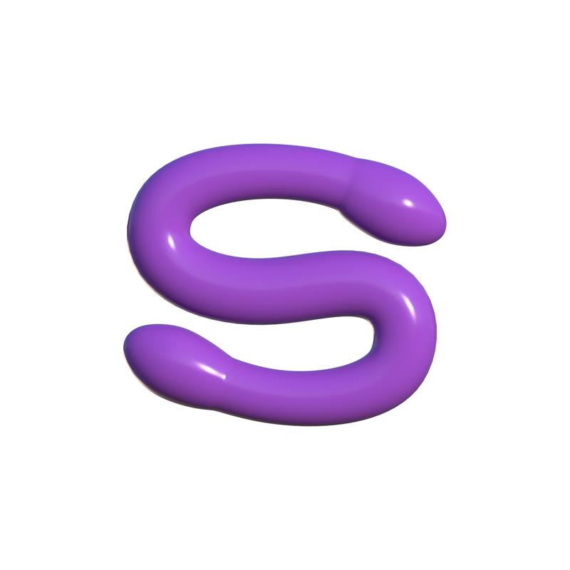 CLASSIX - DOUBLE DILDO WHAMMY PURPLE