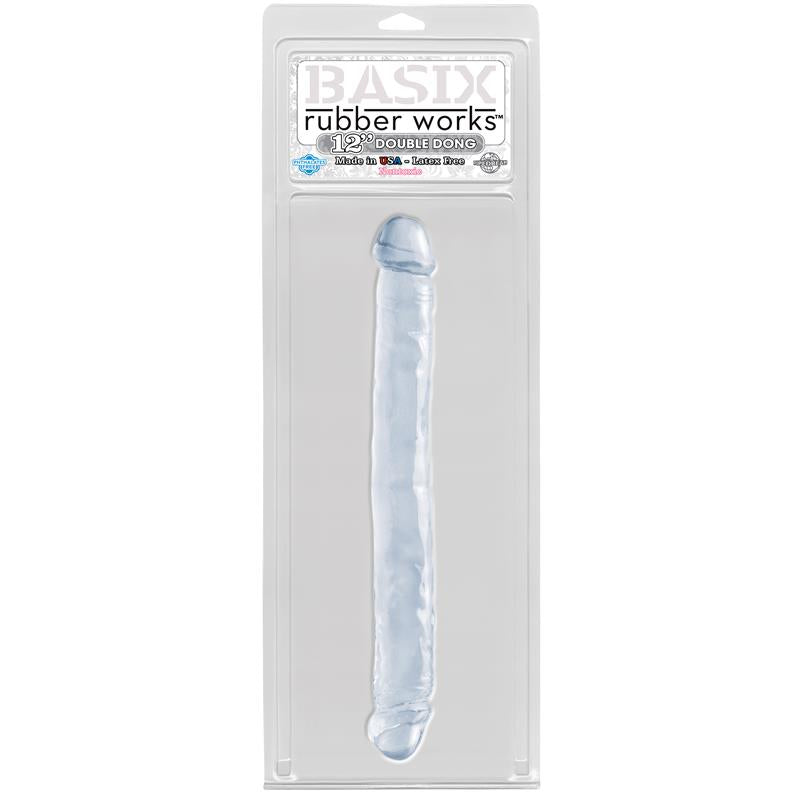 BASIX RUBBER WORKS - DOUBLE DONG 30.50 CM CLEAR