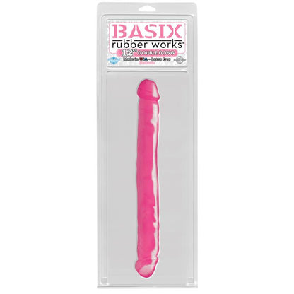 BASIX RUBBER WORKS - DOUBLE DONG 30.50 CM COLOUR PINK