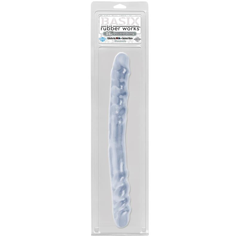BASIX RUBBER WORKS - DOUBLE DONG 40,6 CM CLEAR