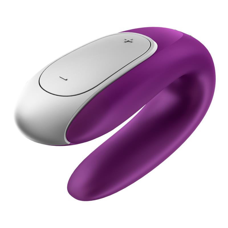 SATISFYER - DOUBLE FUN VIBE FOR COUPLES WITH APP AND REMOTE CONTROL VIOLET
