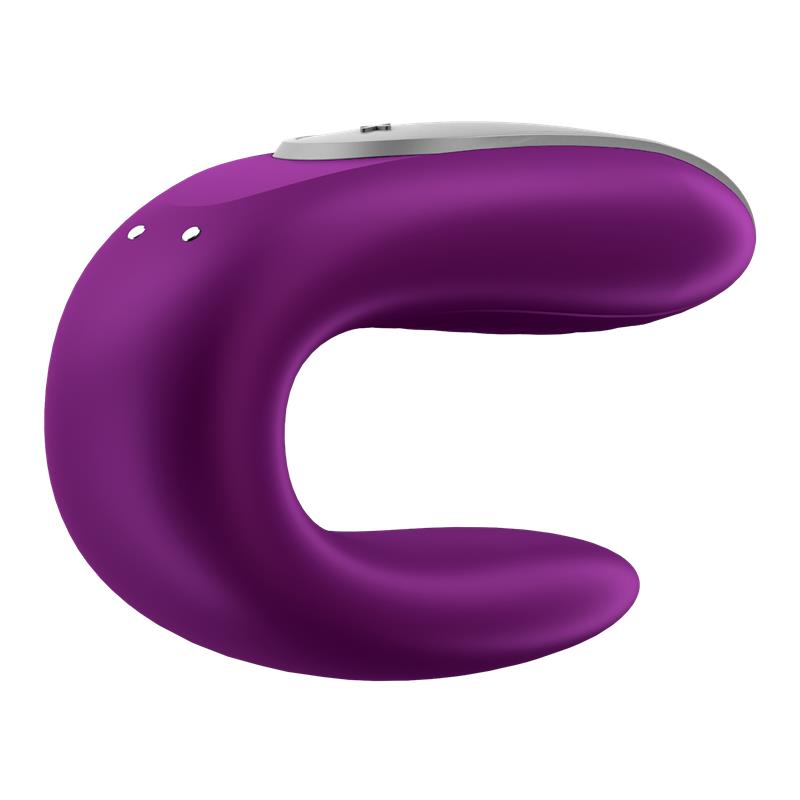 SATISFYER - DOUBLE FUN VIBE FOR COUPLES WITH APP AND REMOTE CONTROL VIOLET