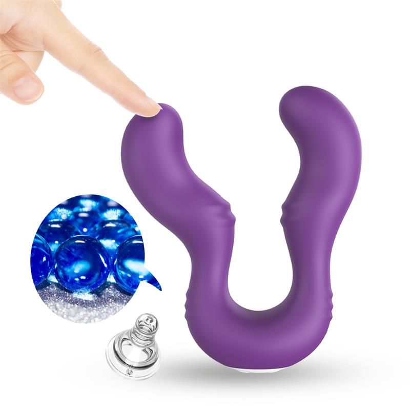 URBAN SKY - DOUBLE-HEADED COUPLES VIBRATOR PURPLE