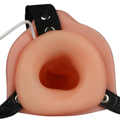 LOVETOY - DOUBLE HOLLOW DILDO  STRAP ON VIBRATING