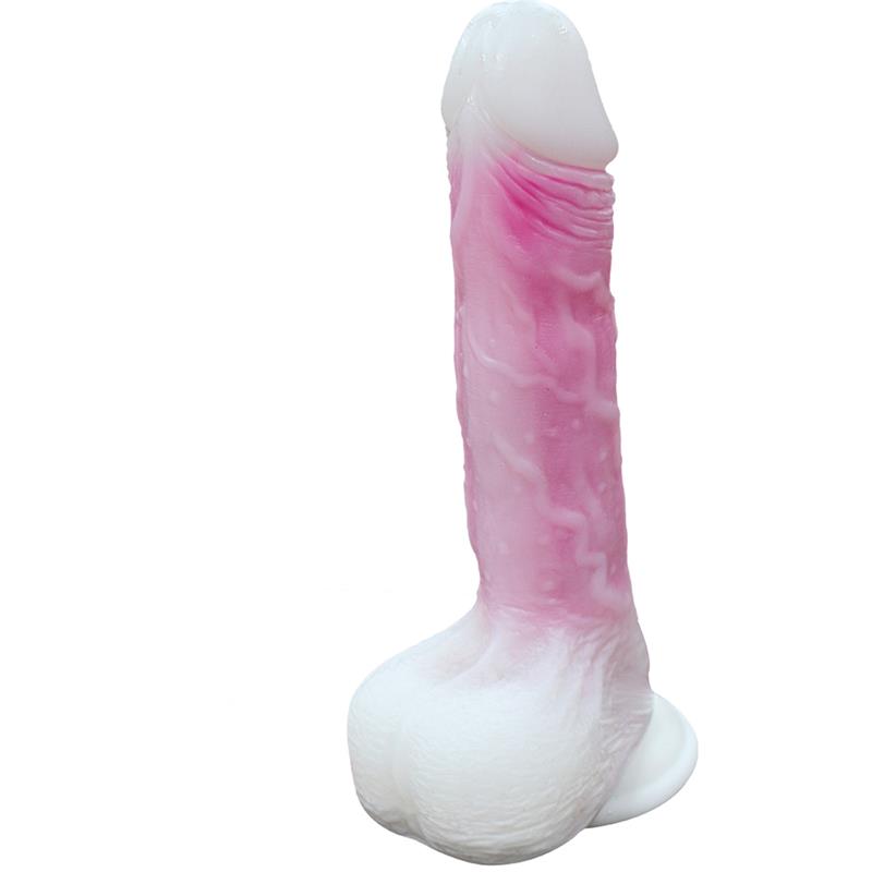 URBAN SKY - DOUBLE-LAYER DILDO WITH VIBRATION, THRUSTING AND HEATING 21.5 CM
