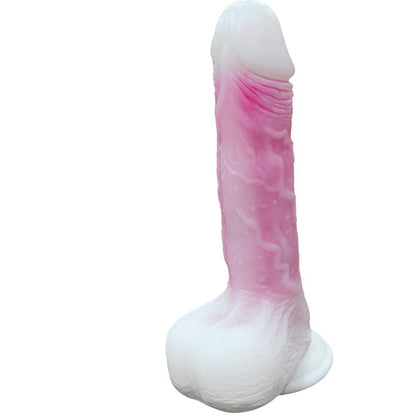 URBAN SKY - DOUBLE-LAYER DILDO WITH VIBRATION, THRUSTING AND HEATING 21.5 CM