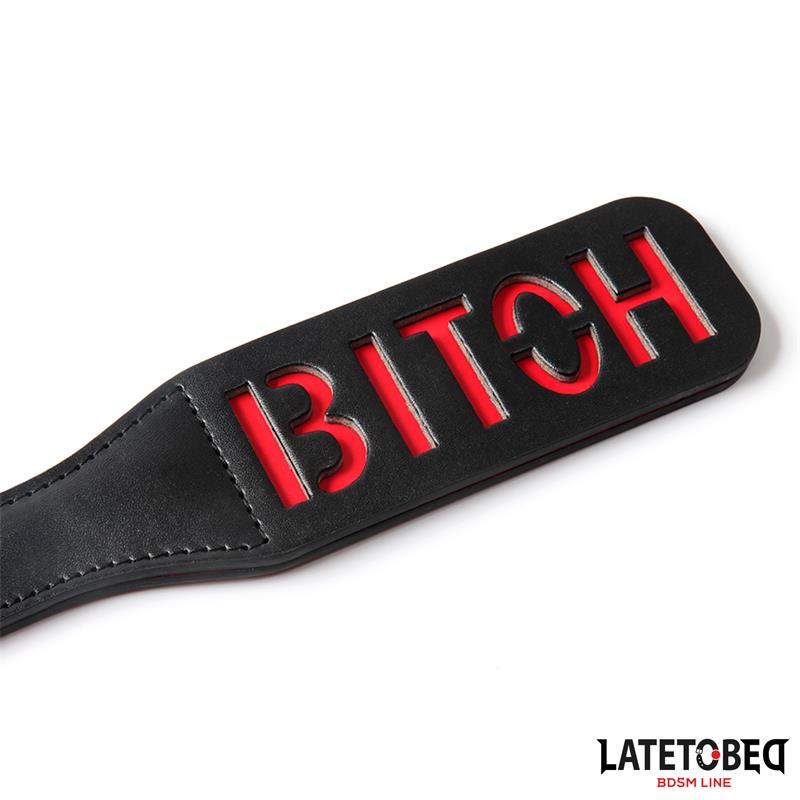 LIGNE BDSM LATETOBED - PADDLE DOUBLE COUCHE BITCH 32 CM
