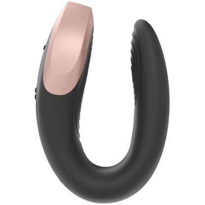 SATISFYER - DOUBLE LOVE LUXURY PARTNER VIBRATOR WITH APP BLACK