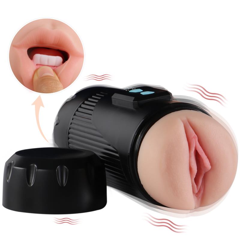 JUICY LAMOUR - DOUBLE MALE MASTURBATOR VAGINA AND MOUTH KAY