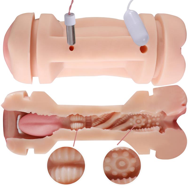 JUICY LAMOUR - DOUBLE MALE MASTURBATOR VAGINA AND MOUTH KAY