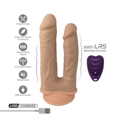 SILEXD - DOUBLE PENETRANT DILDO 2 MOTORS 10 REMOTE CONTROL