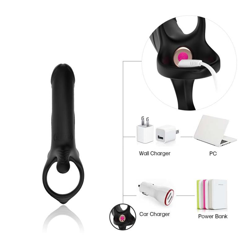 URBAN SKY - DOUBLE PENETRATION DILDO WITH VIBRATION