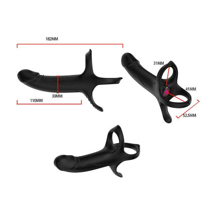 URBAN SKY - DOUBLE PENETRATION DILDO WITH VIBRATION