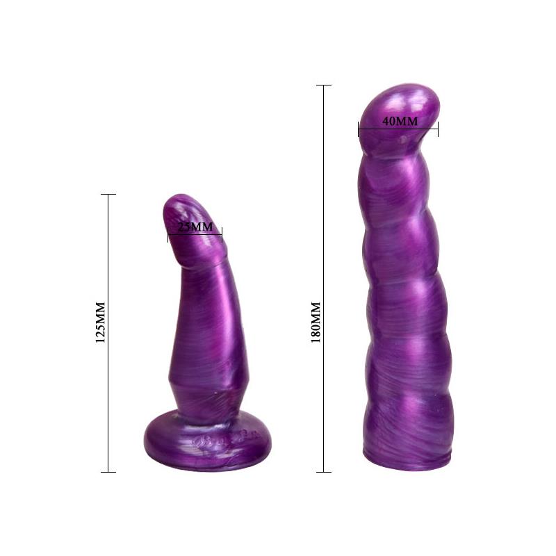 BAILE - DOUBLE PENETRATION STRAP-ON PURPLE