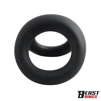 BEAST RINGS - DOUBLE PENIS RING LIQUID SILICONE 27/30 MM