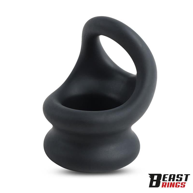 BEAST RINGS - DOUBLE PENIS RING LIQUID SILICONE 27/30 MM