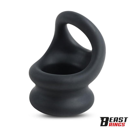 BEAST RINGS - DOUBLE PENIS RING LIQUID SILICONE 27/30 MM