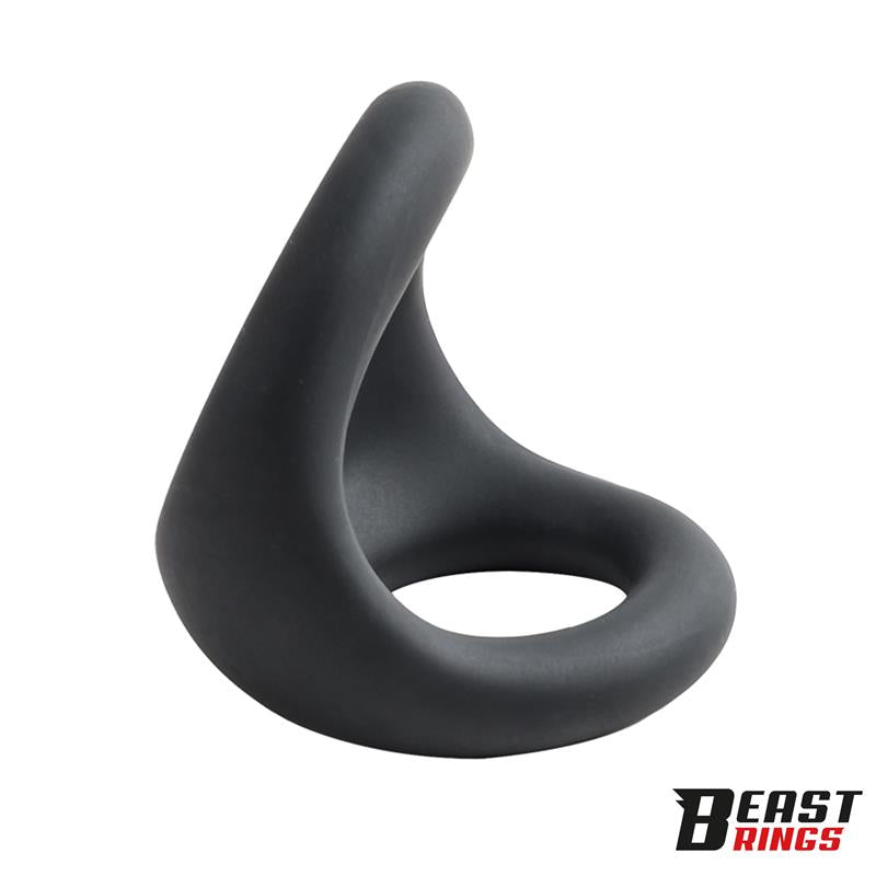 BEAST RINGS - DOUBLE PENIS RING LIQUID SILICONE 27/30 MM