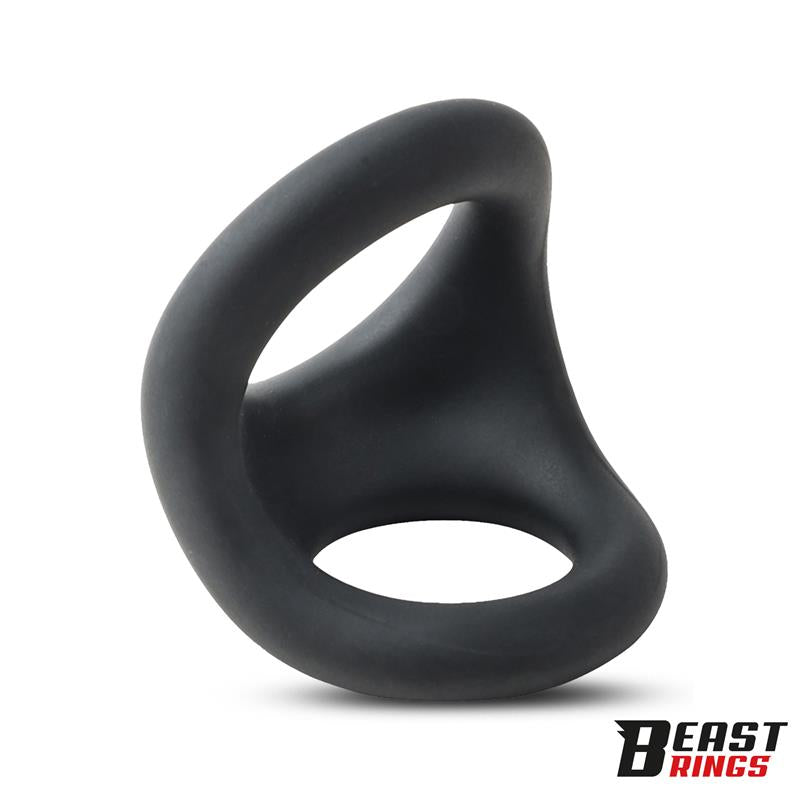 BEAST RINGS - DOUBLE PENIS RING LIQUID SILICONE 27/30 MM