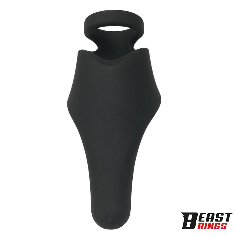 BEAST RINGS - DOUBLE PENIS RING SOLID SILICONE 37/45 MM