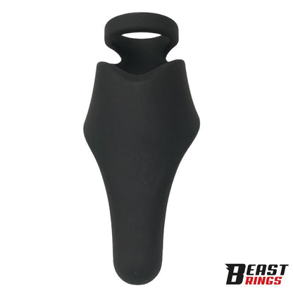 BEAST RINGS - DOUBLE PENIS RING SOLID SILICONE 37/45 MM