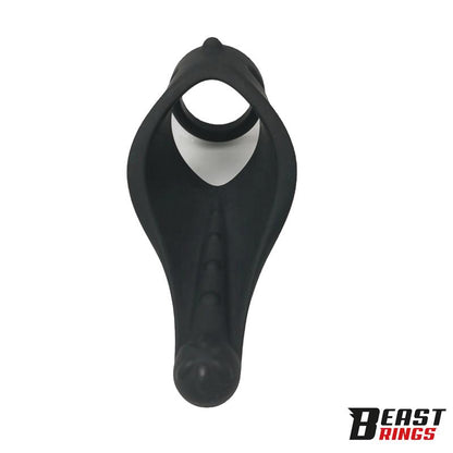 BEAST RINGS - DOUBLE PENIS RING SOLID SILICONE 37/45 MM