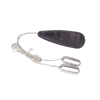 CHISA - DOUBLE PLAY VIBRATOR BULLETS 11.5CM BLACK
