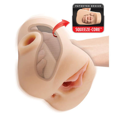 PDX PLUS+ - DOUBLE POUNDER VIBRATING SQUEEZE STROKER