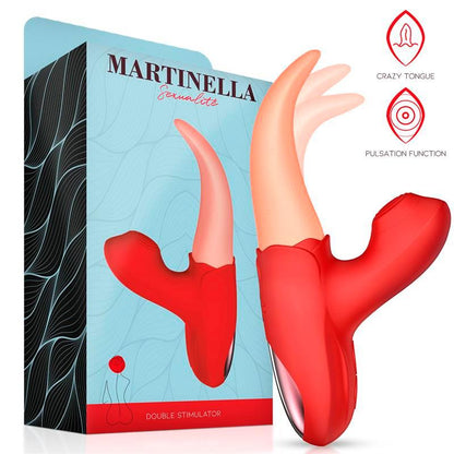 MARTINELLA - DOUBLE STIMULATOR CRAZY TONGUE AND PULSATION